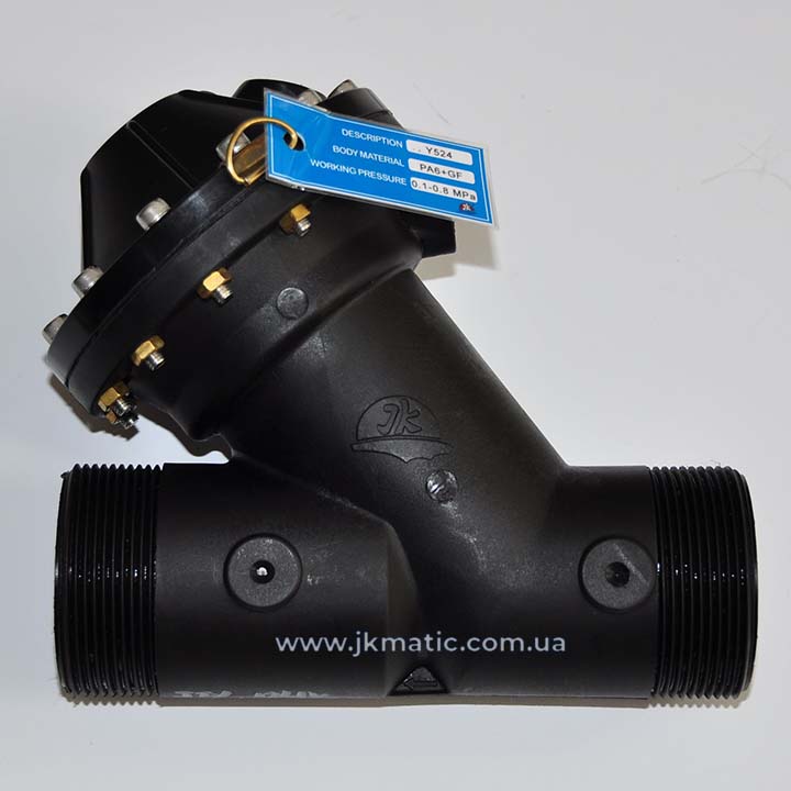Мембранный клапан JK-Matic Y524 (Y50) 2" дюйма ДУ 50 мм DN50 mm 22 м3/час (5241004 5242002), картинка 3