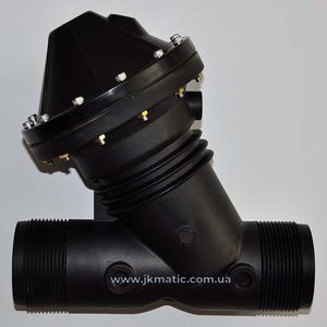 Мембранный клапан JK-Matic Y526 (Y65) 2.5" дюйма ДУ 65 мм DN65 mm 62 м3/час (5261004 5262006) с фланцевым разборным адаптером на 4 болта